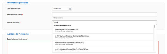 Gestion campagne RH - Multi-diffusion offres d'emploi