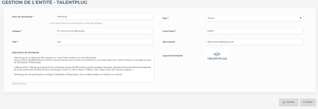 Usage Specifique De L Application Pour Les Administrateurs Talentplug