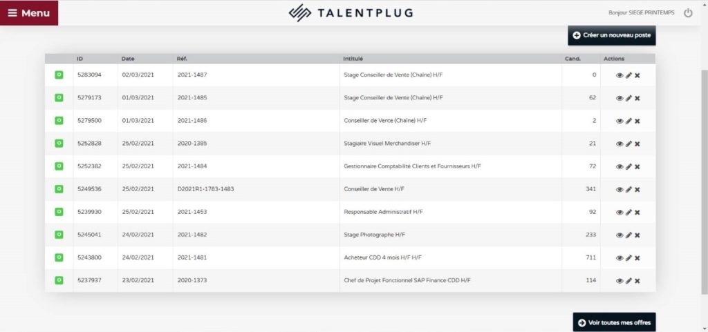interface talentplug offres d'emploi